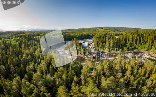 Image of Ristafallet waterfall in the western part of Jamtland is listed 