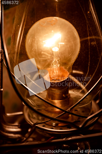 Image of Vintage incandescent Edison type bulb