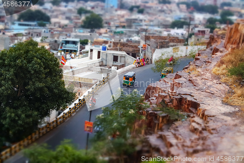 Image of Tilt shift lens - Jodhpur ( Also blue city) is the second-larges