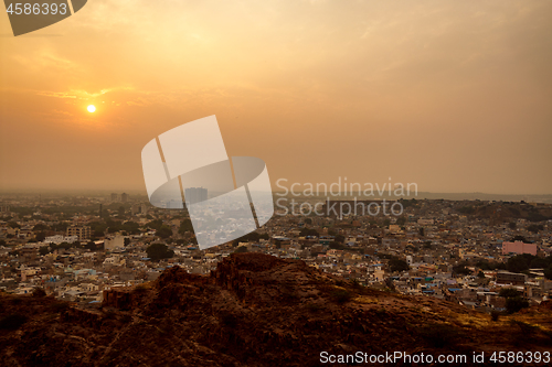 Image of Jodhpur ( Also blue city) is the second-largest city in the Indi