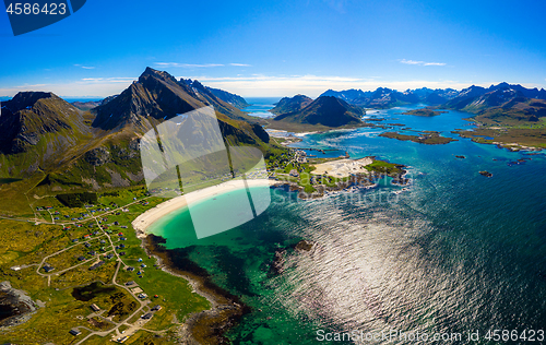 Image of Beach Lofoten archipelago islands beach