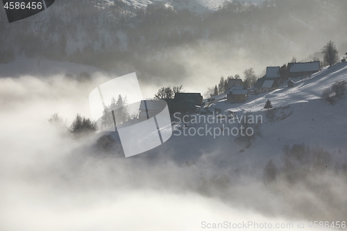 Image of Winter Snowy Mountain Landscape