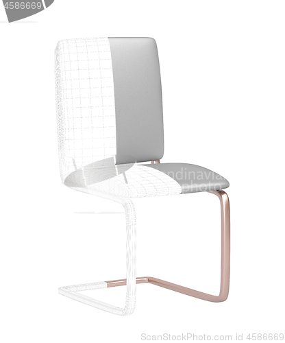 Image of 3D model of modern chair 