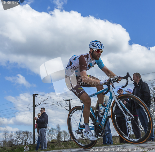 Image of The Cyclist Hugo Houle - Paris Roubaix 2016
