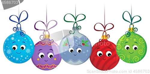 Image of Stylized Christmas ornaments image 1