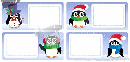 Image of Stylized Christmas theme cards 6