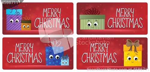 Image of Merry Christmas theme cards 3