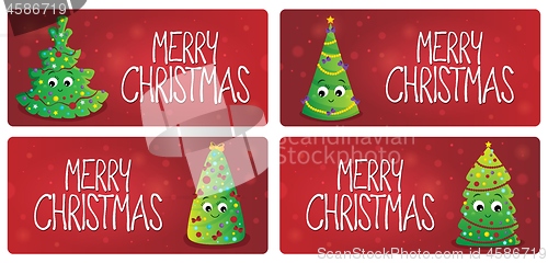 Image of Merry Christmas theme cards 1