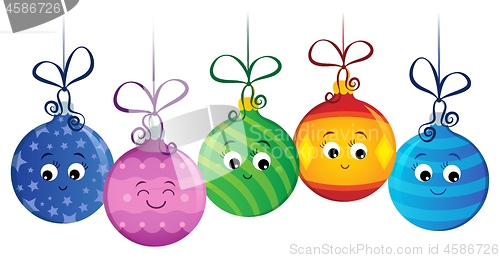 Image of Stylized Christmas ornaments image 2