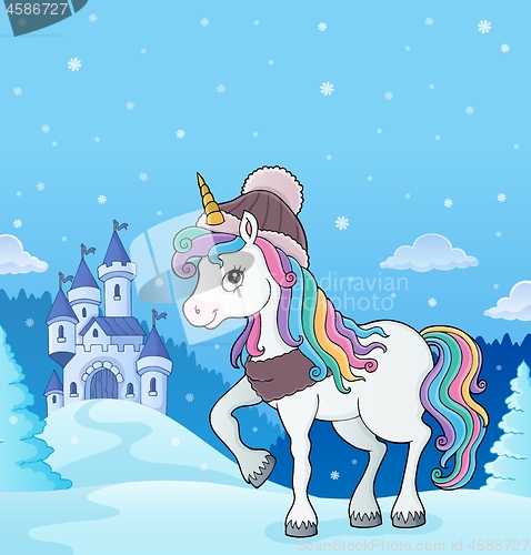 Image of Winter unicorn theme image 3