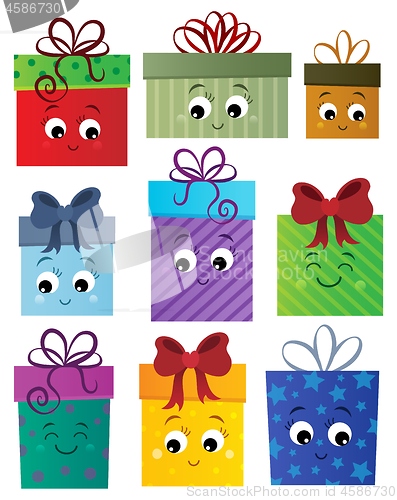 Image of Stylized gifts theme set 1