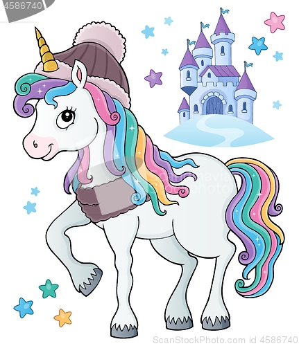 Image of Winter unicorn theme image 1