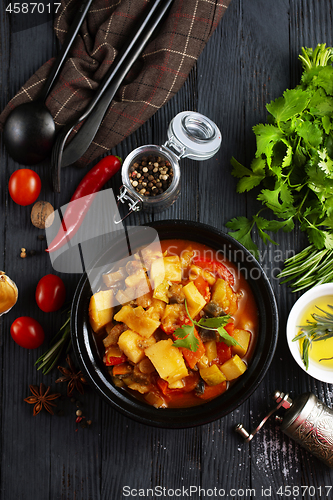 Image of potato with meat