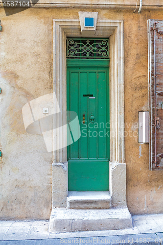 Image of Narrow Green Door