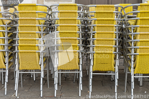 Image of Chairs Stacked