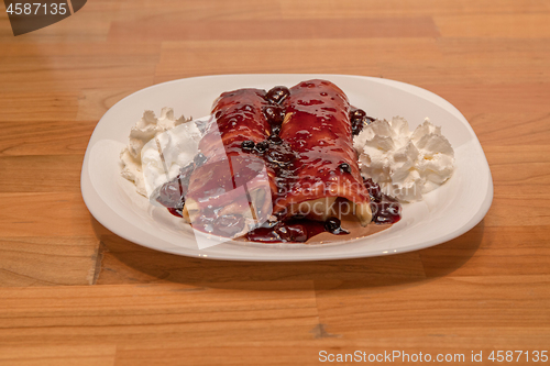 Image of Cherry Cream Pancakes