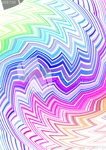 Image of tribal zig zag subtle