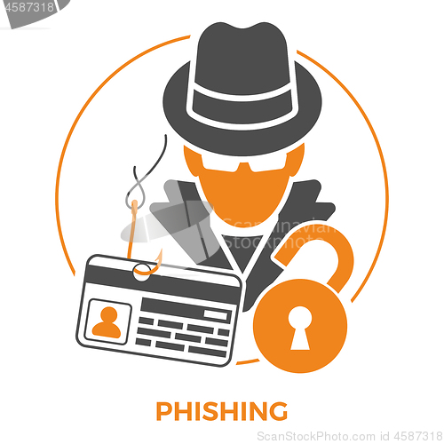 Image of Phishing Concept Icons