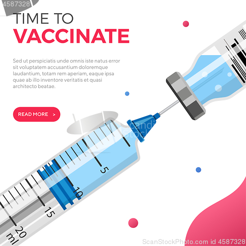 Image of Plastic Medical Syringe and Vial Icon