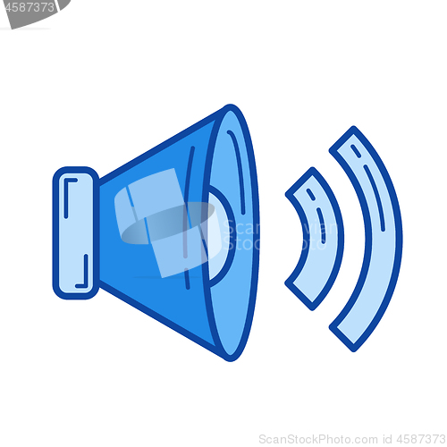 Image of Megaphone line icon.