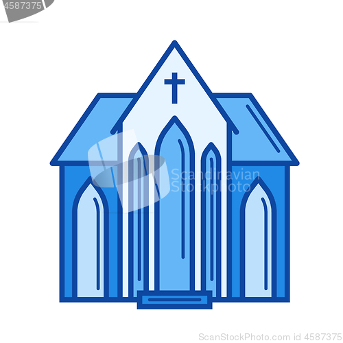 Image of Church line icon.
