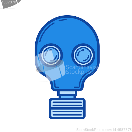 Image of Respirator line icon.