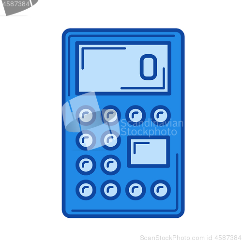 Image of Calculator line icon.