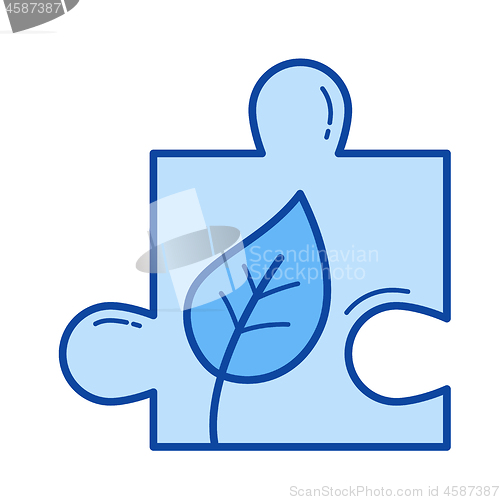 Image of Environment line icon.