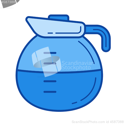 Image of Coffee pot line icon.