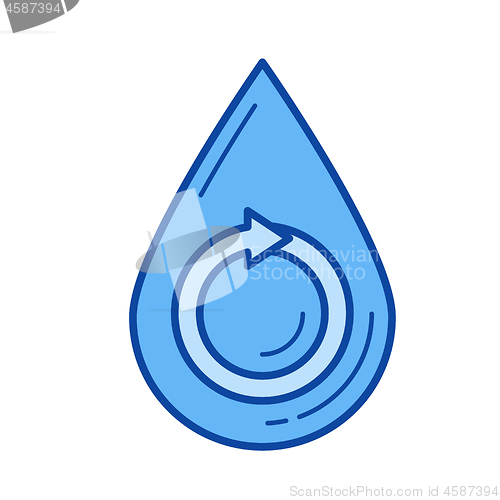 Image of Renewable resources line icon.