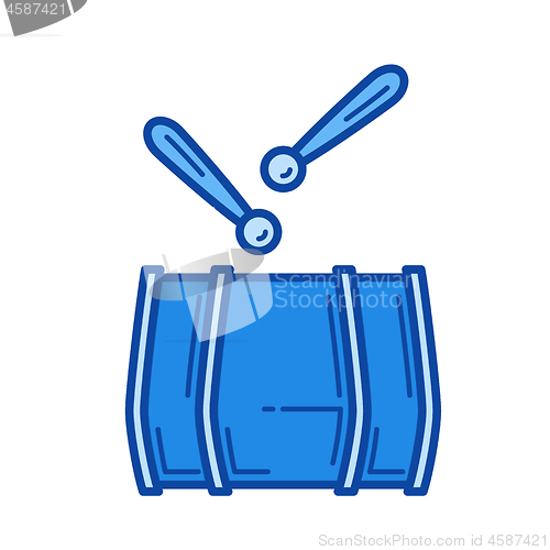 Image of Drum line icon.