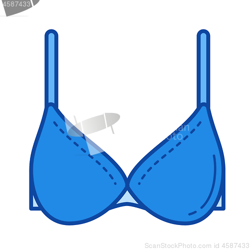 Image of Bra line icon.