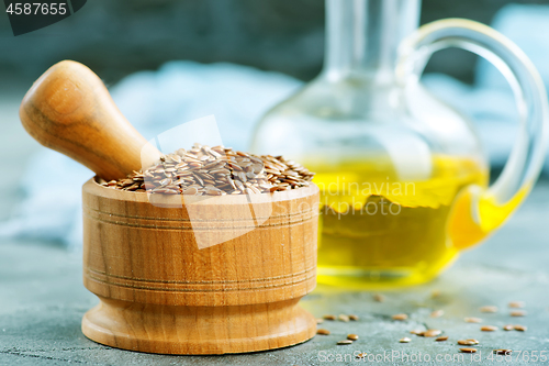 Image of flax seed and oil