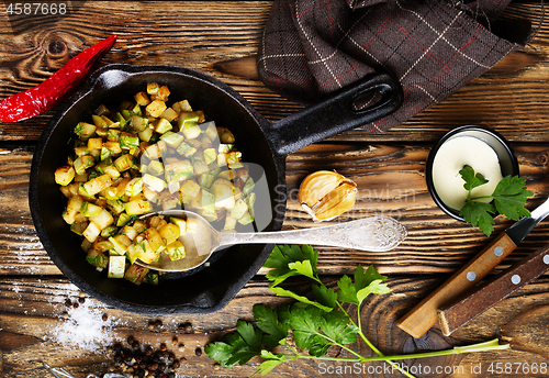 Image of fried zucchini