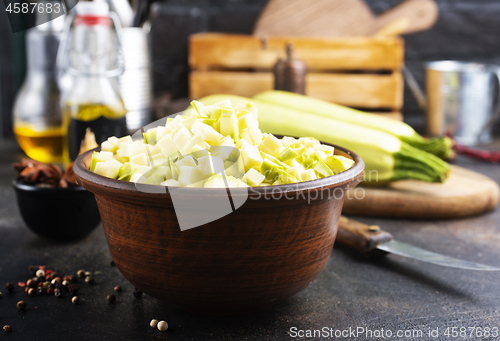 Image of green zucchini