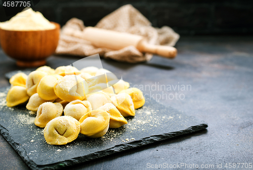 Image of raw dumplings