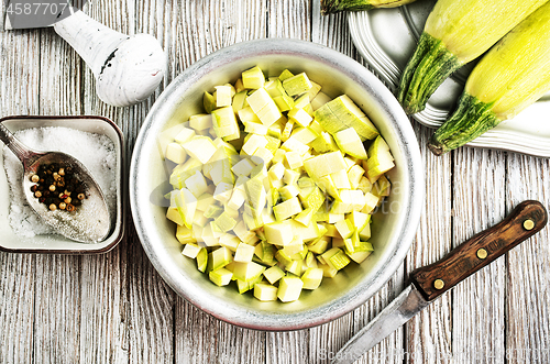 Image of green zucchini