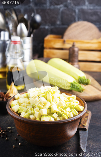 Image of green zucchini