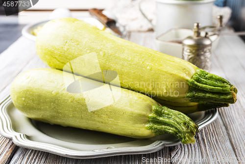 Image of green zucchini