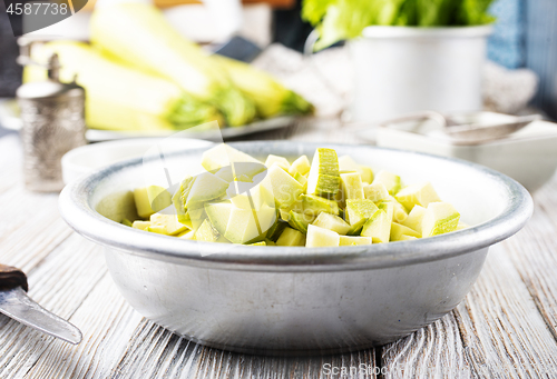 Image of green zucchini