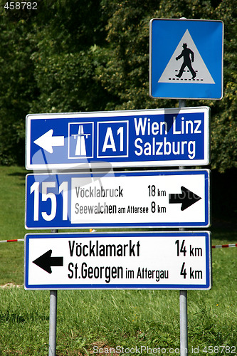 Image of Road sign in Austria