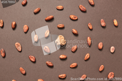 Image of Padial pattern from cacao beans and cocoa mass.