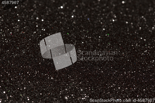 Image of Black abstract background with bokeh