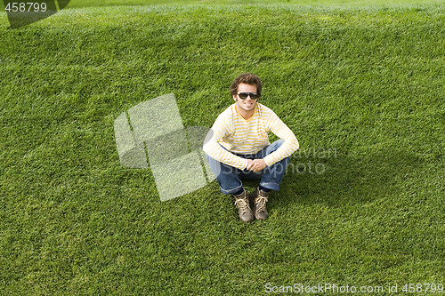 Image of Sit on the grass