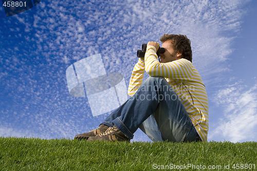 Image of enjoying and observe the nature