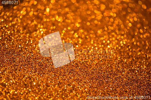 Image of Golden abstract background with bokeh