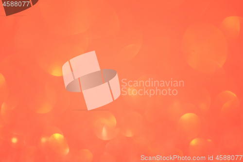 Image of Orange abstract background with bokeh