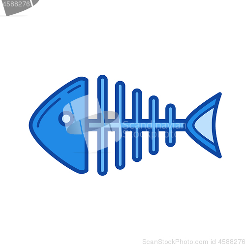 Image of Fishbone line icon.