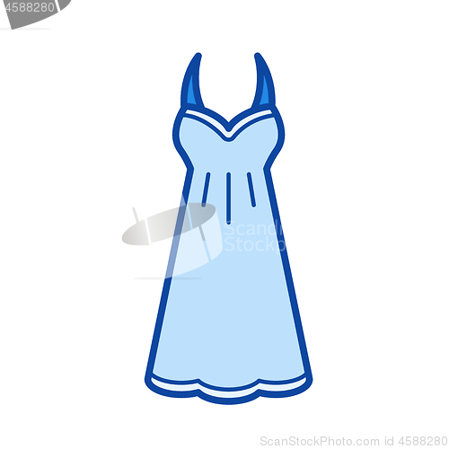 Image of Sundress line icon.