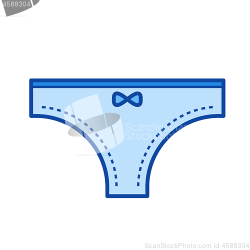 Image of Thong pantie line icon.
